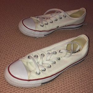 White Low-top Converse Sneakers